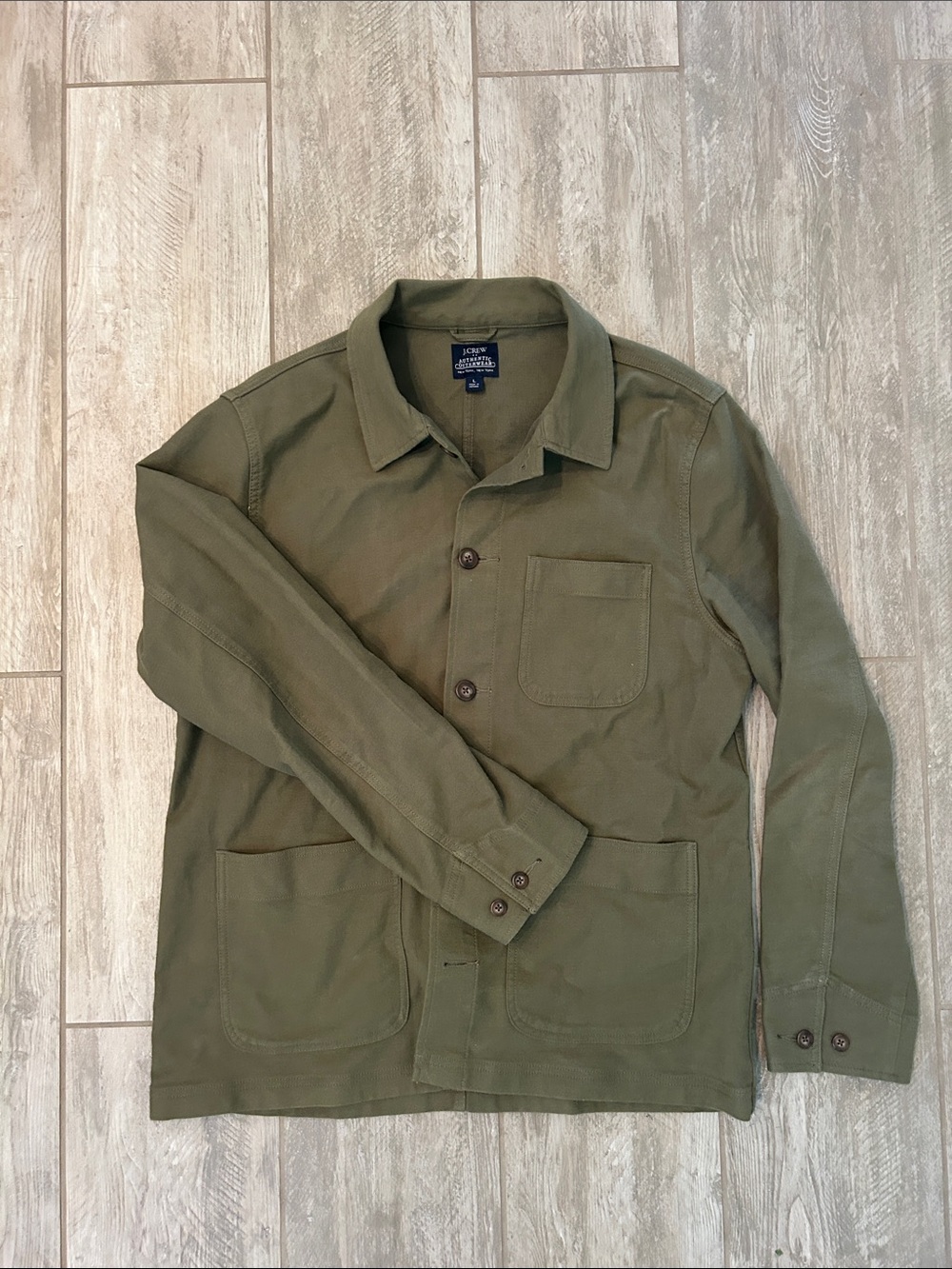 J. Crew Men's Military Field Jacket in Olive